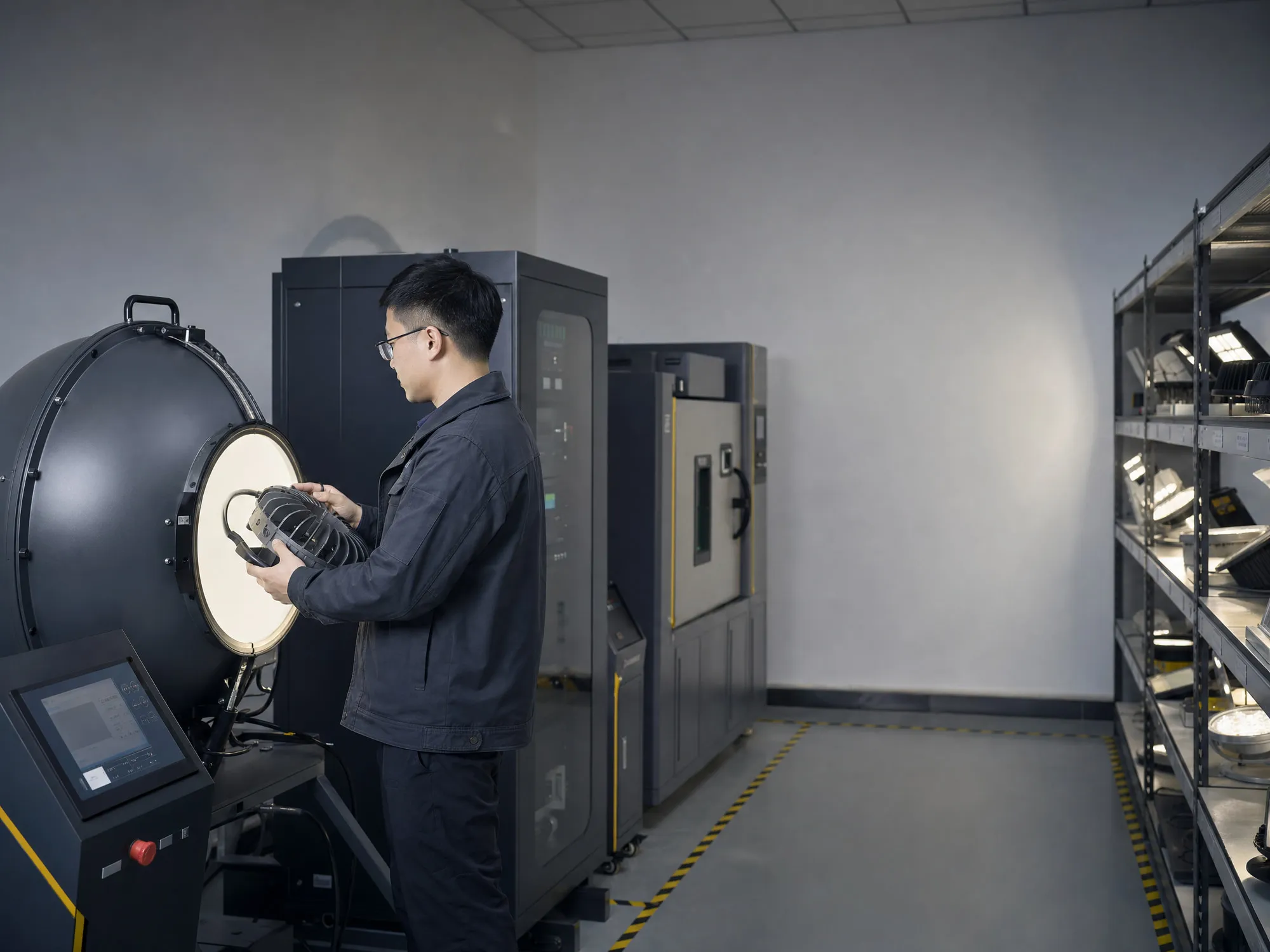 Lighting testing and industrial engineering facility